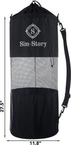 img 1 attached to 🚤 Sim-Story Мешок для мусора на лодку: Большое многоразовое противотечение с дном на молнии - идеально подходит для лодок, каяков и кемпинга.