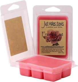 img 1 attached to Just Makes Scents 2 Pack - Fresh Cut Roses Scented Soy Wax Melts | Bold Fragrance Wax Cubes | Hand Poured in The USA Candles & Gifts