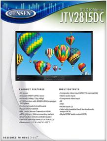 img 2 attached to 📺 Jensen JTV2815DC 28-Inch LED DC TV: White LED Illumination, 16:9 LCD Panel, 1366 x 768 Pixels, Integrated HDTV Tuner