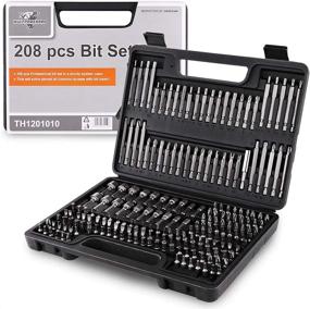 img 4 attached to 🔧 Professional 208 Piece Screwdriver Bit Set with Security Bit - Chrome Vanadium Steel Tools Box by WULFPOWERPRO