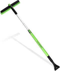 img 4 attached to ❄️ Almadirect 50-Inch Extendable Snow Brush with Ice Scraper & Telescopic Long Handle - Scratch-Free Winter Snow Removal Tool - Windshield Ice Remover for Car, Auto, Truck, SUV Windows