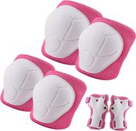 anikea kids knee and elbow pads set with wrist guard – ultimate outdoor protective gear for skateboarding, cycling, roller skating, and scooter riding logo