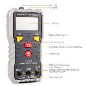 img 2 attached to 🔧 Kaemeasu TKM-DM05D Portable Smart Digital Multimeter: High-Precision Measurement, NCV Test, Resistance & Capacitance Meter