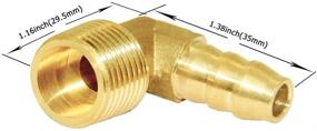 img 3 attached to 🔧 Versatile Joyway Brass Fitting Degree Elbow: Top Conduit Connection Solution