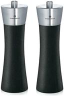 🌑 zassenhaus augsburg 7-inch salt & pepper mill/grinder set in black finish, made from beech wood logo