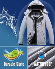 img 1 attached to Mountain Waterproof Jacket Windproof Windbreaker Outdoor Recreation for Outdoor Clothing