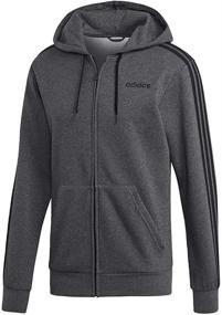 img 2 attached to 👕 Men's Clothing: Adidas Essentials Full Zip Sweatshirt with 3 Stripes