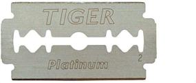 img 1 attached to 🐯 Tiger Platinum Double Razor Blades: Unleash the Power of Dual Precision for a Close, Smooth Shave!