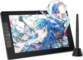 img 4 attached to VEIKK VK1200 Drawing Tablet with Screen: 11.6 inch Full-Laminated Drawing Monitor with 6 Shortcut Keys and 8192 Levels Tilt Function Pen for PC/Mac - Perfect for Anime Teaching (120%sRGB)