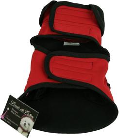 img 3 attached to Louie de Coton Limited Edition Small Dog Vest - Sporty, Water Repellent, Windproof, Breathable Soft Shell - Made in USA