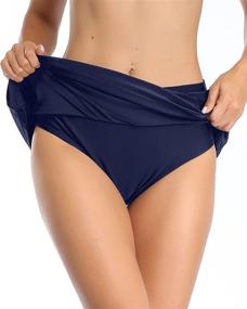 img 1 attached to Yonique Elastic Bathing Bottoms - Women's Swimsuit Apparel