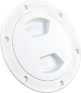 🚪 jr products 31025 white access/deck plate - 5 inch logo