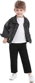 img 1 attached to Cromoncent Boys' Casual Sleeve Outwear with Pockets – Clothing, Jackets & Coats