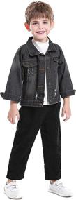 img 2 attached to Cromoncent Boys' Casual Sleeve Outwear with Pockets – Clothing, Jackets & Coats