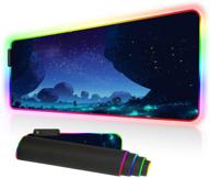 🖱️ улучшенное игровое восприятие с игровой ковриком bimormat rgb - большой 31.5 x 11.8 дюймовый коврик для мыши для точности и комфорта. логотип