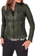 kainat womens lambskin leather bomber women's clothing and coats, jackets & vests logo