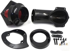 img 1 attached to HTTMT- Glossy Black Diamond Air Cleaner Intake Kit Compatible With Vstar V-Star 650 1986-2012 [P/N: MT225C-004]