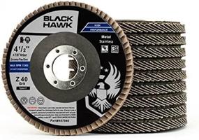 img 4 attached to 🛠️ BHA T27 Grinding and Sanding Flap Discs, 4-1/2&#34; x 7/8&#34;, 40 Grit - 10 Pack