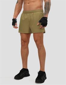 img 2 attached to 🏃 ODODOS Quick Dry Men's 3-Inch Running Shorts with Zipper Pocket - Lightweight Athletic Workout Gym Shorts