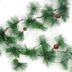 img 2 attached to 🎄 Shop the COCOBOO 6.56ft Christmas Garland for Festive Winter Xmas Party Decorations