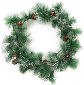 img 4 attached to 🎄 Shop the COCOBOO 6.56ft Christmas Garland for Festive Winter Xmas Party Decorations
