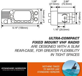 img 3 attached to 📻 STANDARD HORIZON GX1400B VHF Radio, Simple Operation, Black, Compact Size