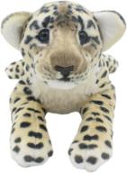 🐆 tagln 16 inch brown leopard stuffed plush toys: jungle animals cheetah tiger panther lioness pillows logo