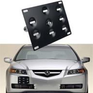 держатель номерного знака dewhel sport front bumper tow hook license plate mount bracket holder для honda s2000 ap1 ap2 fit acura tl - простая установка с помощью болтов логотип