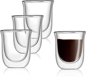 img 3 attached to ☕ Enhance Your Espresso Experience with JoyJolt Javaah Espresso Glasses (2oz)