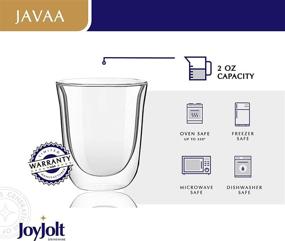 img 1 attached to ☕ Enhance Your Espresso Experience with JoyJolt Javaah Espresso Glasses (2oz)