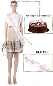 img 1 attached to 🎉 20th Birthday Tiara and Sash Pink: Celebrate in Style with Happy 20th Birthday Party Supplies!