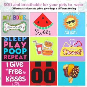 img 2 attached to Charming and Comfy: 9-Piece Printed Pet Shirts for Small-Medium Dogs in Various Styles