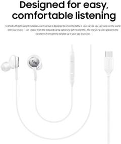 img 1 attached to 🎧 SAMSUNG Corded Type-C Earphones: Enhanced Audio Experience in White (EO-IC100BWEGUS)