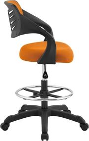 img 2 attached to Optimized Modway Thrive Drafting Chair for Standing Desks - Tall Office Chair in Vibrant Orange