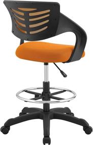 img 1 attached to Optimized Modway Thrive Drafting Chair for Standing Desks - Tall Office Chair in Vibrant Orange