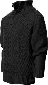 img 2 attached to 👦 Gioberti Pullover Knitted Sweater: Classic Black Boys' Clothing Essential