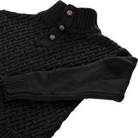 img 1 attached to 👦 Gioberti Pullover Knitted Sweater: Classic Black Boys' Clothing Essential