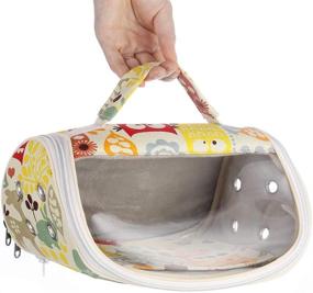 img 4 attached to 🐹 KINTOR Hamster Carrier Bag: Portable Breathable Bag for Small Animals - Guinea Pigs, Hedgehogs, Squirrels, Chinchillas, Mice, Rats, Sugar Gliders, Ferrets & Small Parrots