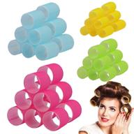 💁 revolutionary heatless hair curlers set: hair rollers for women - self grip, salon-quality, 48pcs random color roller, 20pcs duckbill hair clips - perfect for hair dressing! logo