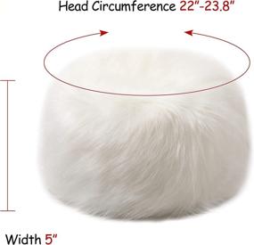 img 3 attached to Dikoaina Faux Fur Cossack Russian Style Hat: Stay Warm in Style with Winter Hats for Women