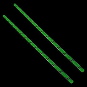 img 2 attached to Fielect 2Pcs 6Mmx250Mm Acrylic Rod Green Twisted Line Solid Acrylic Round Rod PMMA Bar