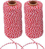 🎁 versatile multicolor sunmns christmas twine cord - ideal for gift wrapping, arts crafts, 656 feet логотип