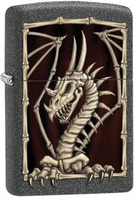 img 1 attached to Zippo Lighter: Dragon Skeleton - Iron Stone 79581 - Unleash Your Inner Fire with this Unique Collectible