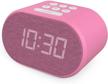 alarm clock bedside non ticking led backlit alarm clock with usb charger &amp home audio logo