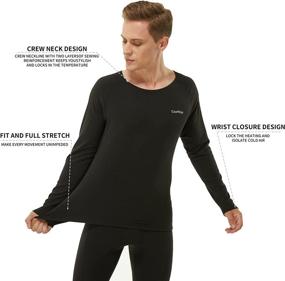 img 2 attached to Thermal Underwear Fleece Weather Clothes