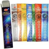 🧘 7 chakras incense: premium natural meditation sticks set for healing, yoga, and aromatherapy - 35 sticks gift pack with root to crown balance логотип