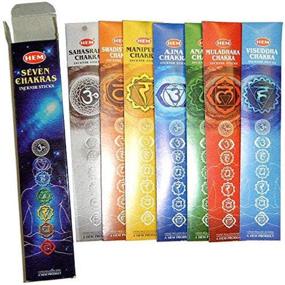 img 1 attached to 🧘 7 Chakras Incense: Premium Natural Meditation Sticks Set for Healing, Yoga, and Aromatherapy - 35 Sticks Gift Pack with Root to Crown Balance