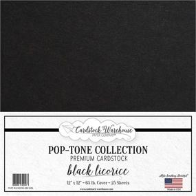 img 4 attached to 🖤 Premium Black Licorice Cardstock Paper - 12 X 12 Inch 65 Lb. - 25 Sheets from Cardstock Warehouse: High-Quality for Crafting and Printing Purposes