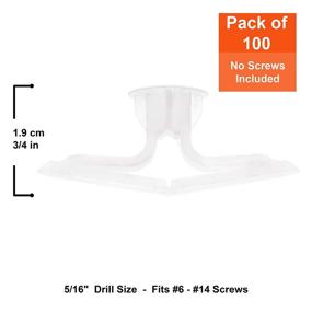 img 3 attached to 🔨 Toggler Drywall Fasteners: Efficient & Durable Polypropylene Solution for Residential Use