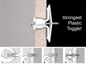 img 2 attached to 🔨 Toggler Drywall Fasteners: Efficient & Durable Polypropylene Solution for Residential Use